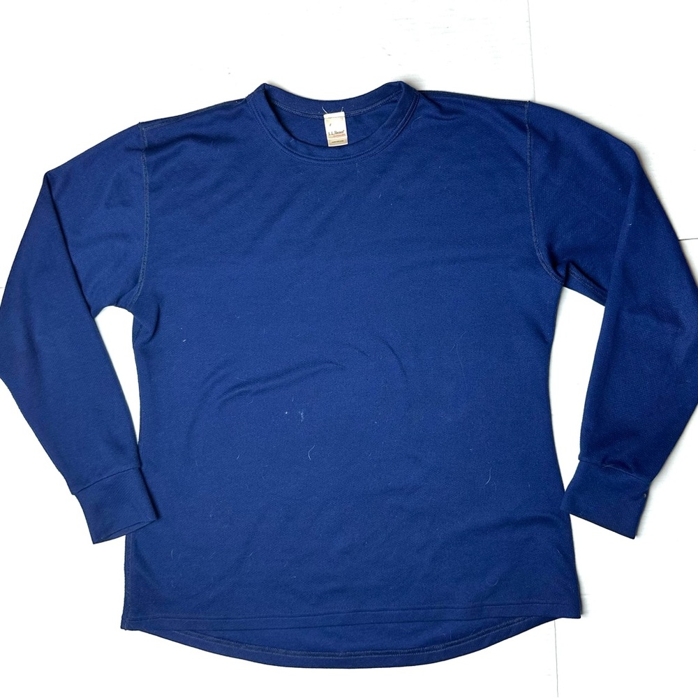 Vintage LL Bean Sweater Womens Large Regular Long Sleeve Polyester Crewneck‎